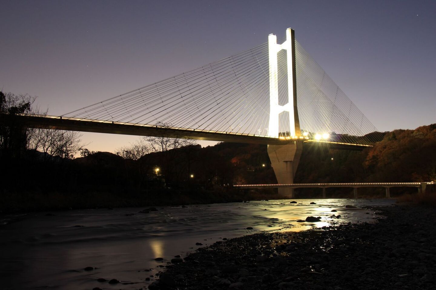 公園橋夜景